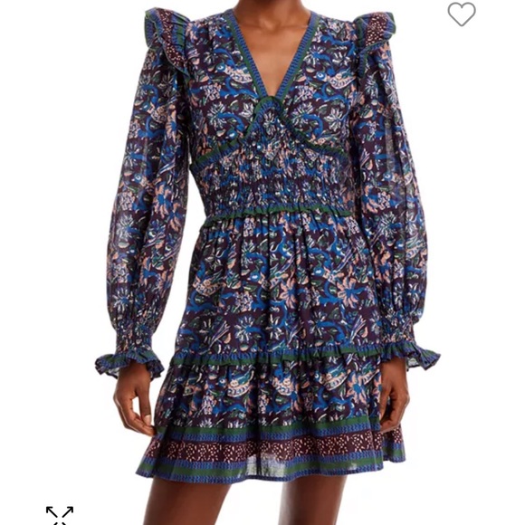 Sea New York Dresses & Skirts - Sea Noah Ruffled Printed Cotton Mini Dress. NWOT. Size 0
